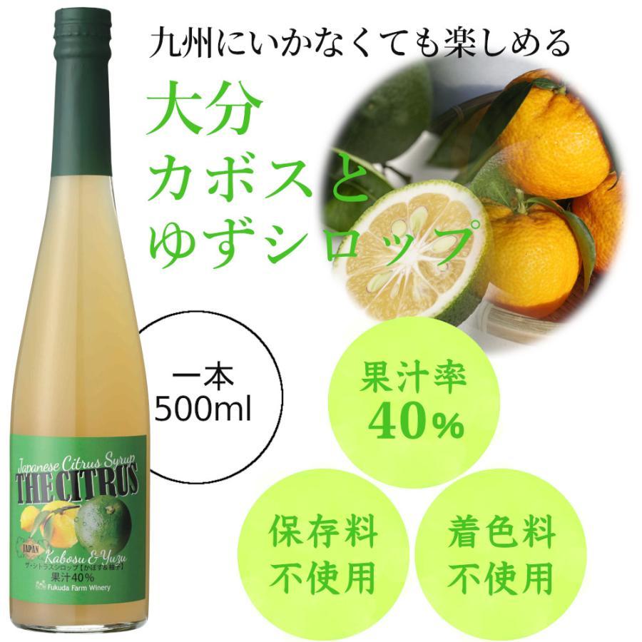 ノンアルドリンク【九州果実シロップ】 ザ・シトラス かぼす&柚子 3倍希釈 500ml