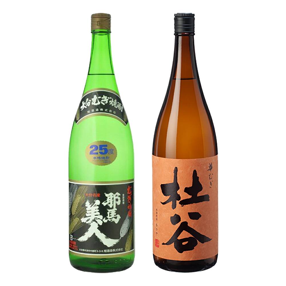 ●2本セット 旭酒造 耶馬美人 ( やばびじん ) 麦 25° 1800ml x ぶんご銘醸 華杜谷 25° 1800ml 【 送料無料 (北海道・東北・沖縄を除く) 】
