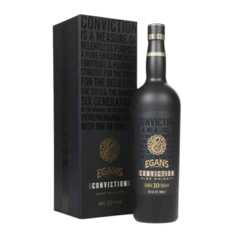 お酒 ギフト ウイスキー アイリッシュウイスキー イーガンズ 10年 コンヴィクション 46° 700ml ≪ 箱入り ≫