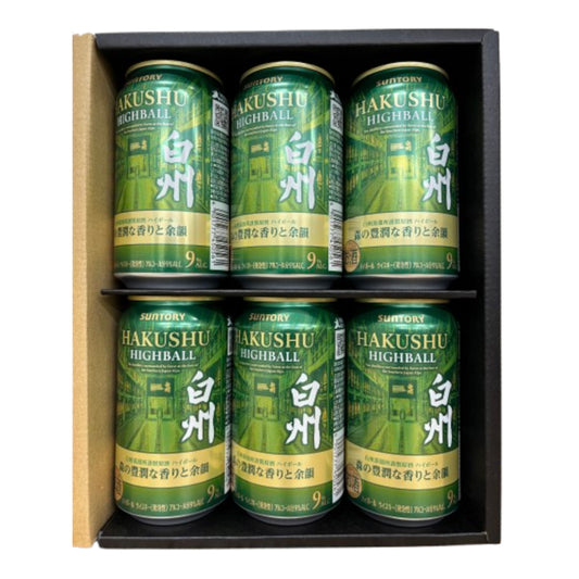 ギフトボックス入り 6本セット サントリー プレミアムハイボール 白州 ( 森の豊潤な香りと余韻 ) 缶 350ml x 6本