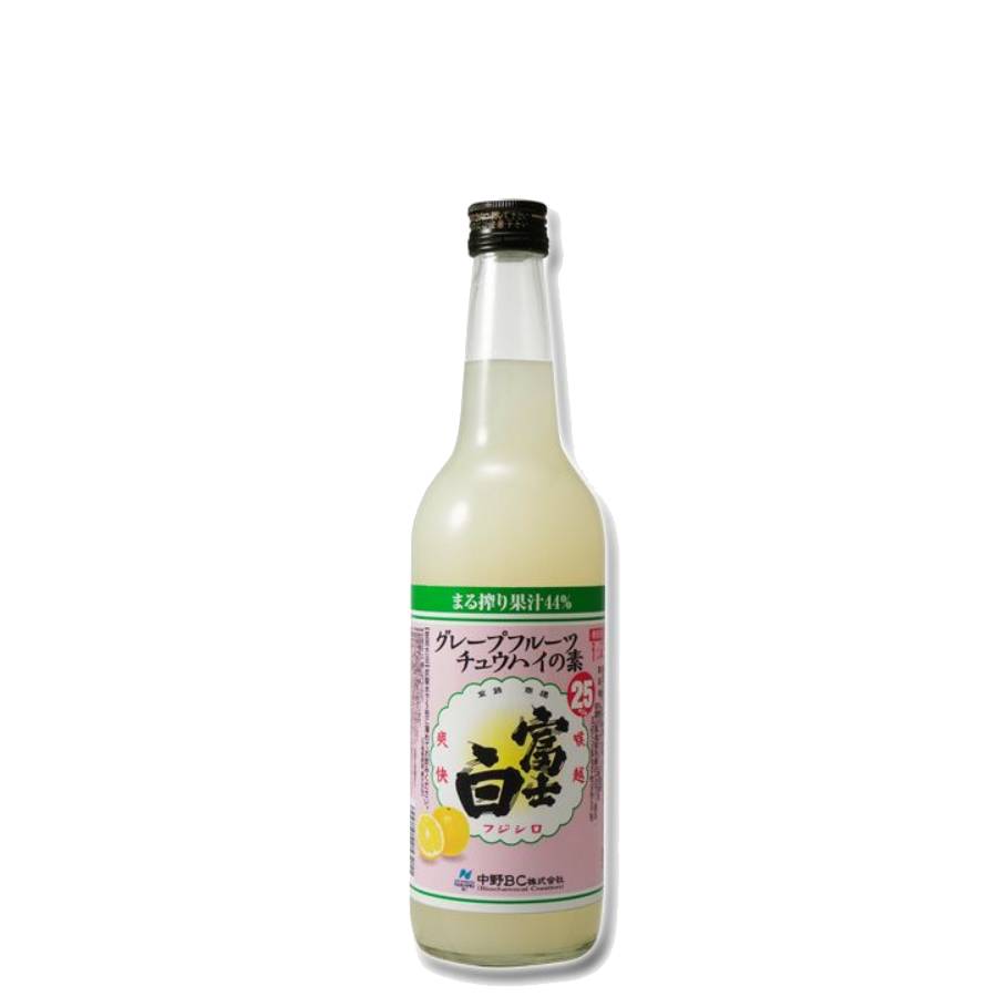 中野BC 富士白 グレープフルーツチュウハイの素 25° 600ml