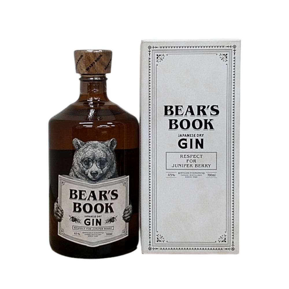 熊本 高橋酒造 BEAR'S BOOK （ ベアーズブック ） 45° 700ml ( 専用箱入 )【 ギフト プレゼント 誕生日 国産クラフトジン】