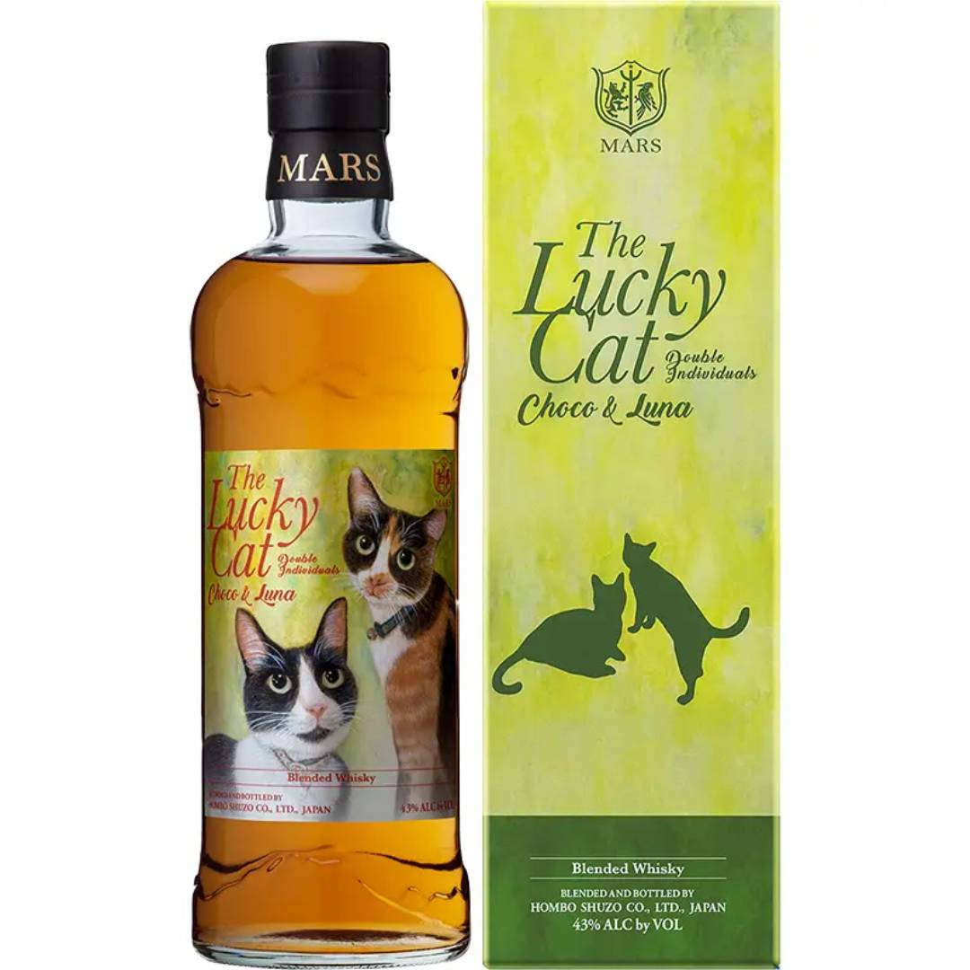 【お一人様1本迄】本坊酒造 マルスウイスキー The Lucky Cat Double Individuals Choco & Luna ザ・ラッキーキャット ダブル インディヴィジュアルズ チョコ＆ルナ 43度 700ml