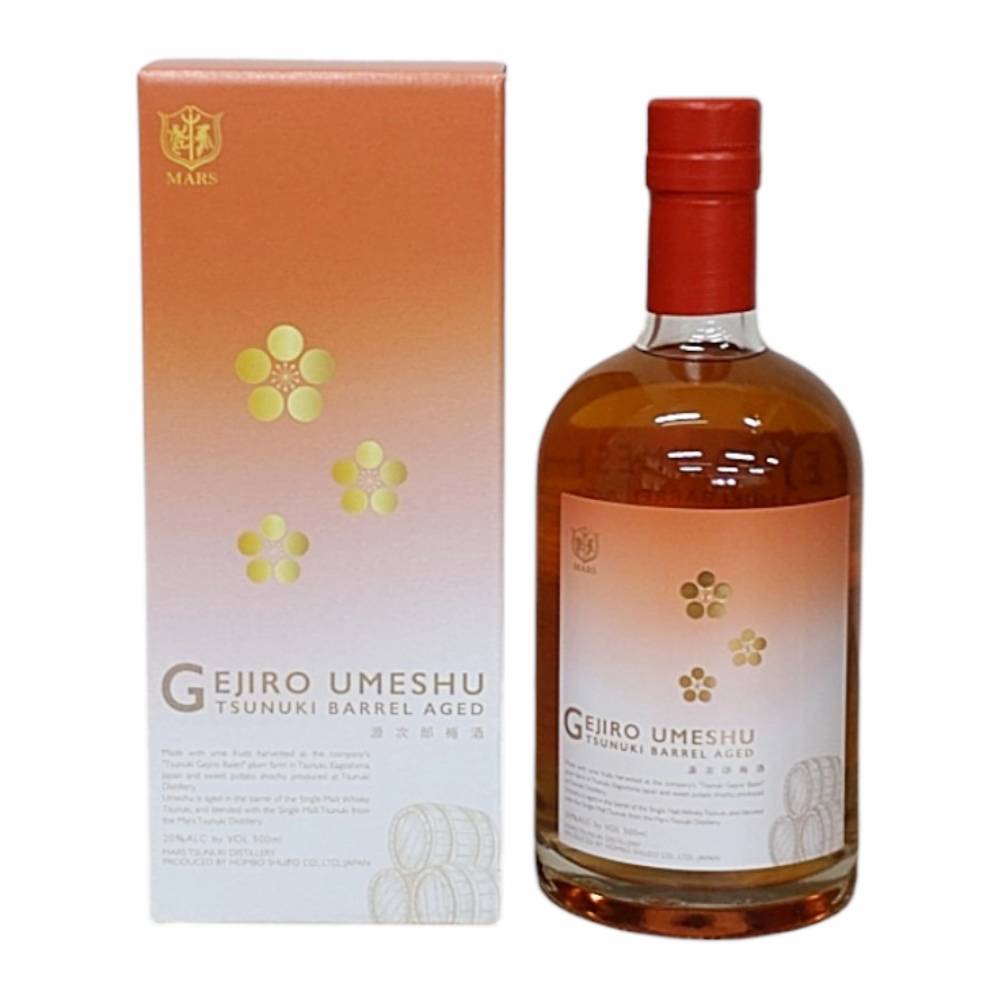 【 専用箱入 】 本坊酒造 GEJIRO UMESHU TSUNUKI BARREL AGED ( 源次郎梅酒 津貫 バレルエイジド ) 20度  500ml