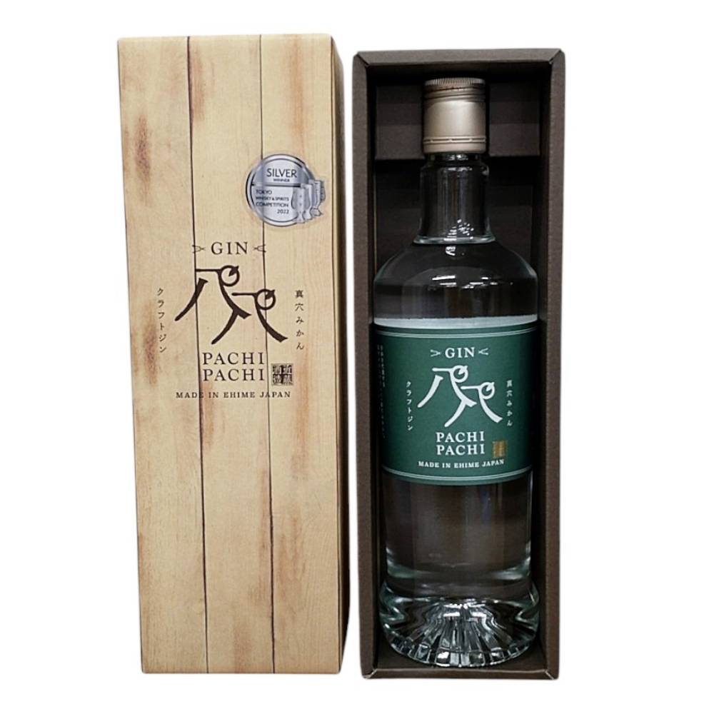 【専用箱入】 愛媛 近藤酒造 クラフトジン PACHI PACHI （パチパチ）48° 720ml【 ギフト プレゼント 誕生日 国産クラフトジン】