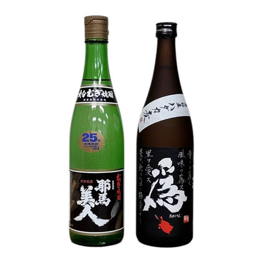 ●飲み比べ 2本セット 旭酒造 耶馬美人 ( やばびじん ) 麦 25° 720ml  x 常徳屋酒造場 大分麦焼酎 爲ゝ ( ためしてん ) 25° 720ml