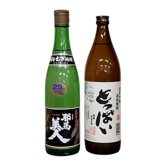 ●飲み比べ 2本セット 旭酒造 耶馬美人 ( やばびじん ) 麦 25° 720ml  x 南酒造  とっぱい 25° 900ml