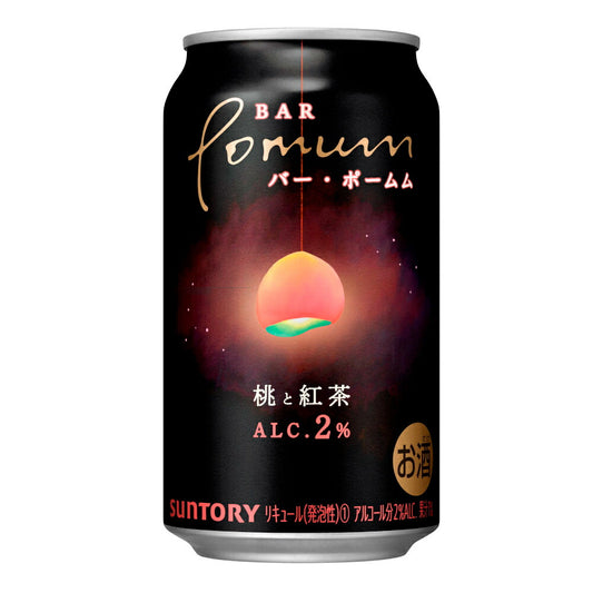お酒 ギフト サントリー BAR Pomum ( バー ポームム ) 桃と紅茶 350ml ケース ( 24本入り ) 【 お取り寄せ商品 】