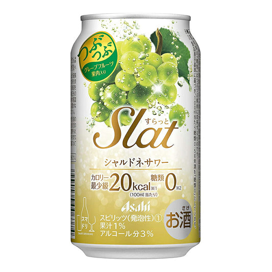 お酒 ギフト アサヒ Slat ( すらっと ) シャルドネサワー 350ml ケース ( 24本入り ) 【お取り寄せ商品】