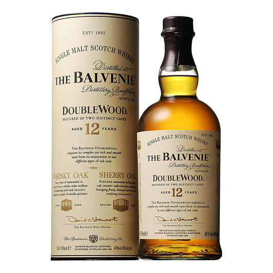 お酒 ギフト ウイスキー スペイサイド シングルモルト バルヴェニー 12年 ダブルウッド 40° 700ml