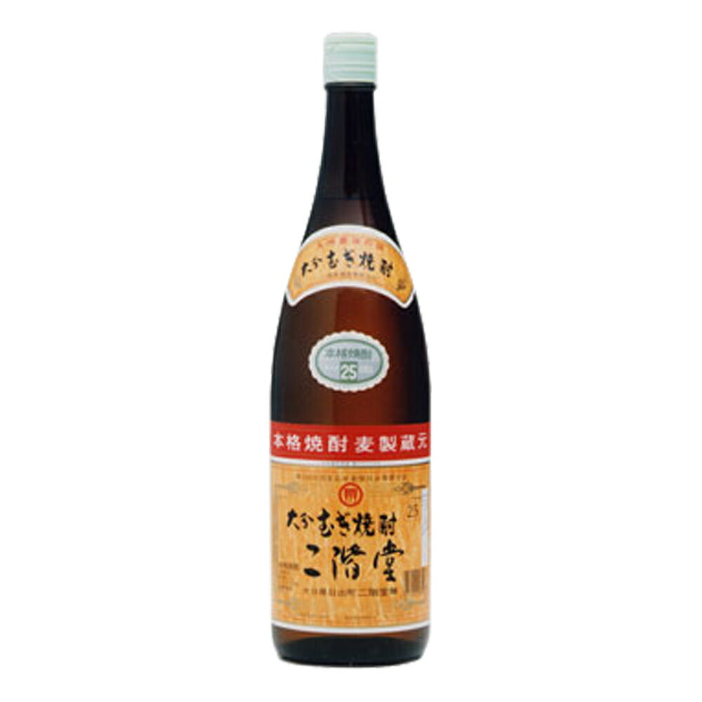 お酒 焼酎 ギフト 大分むぎ焼酎 酒 二階堂 25° 1800ml ×1ケース( 6本入り )