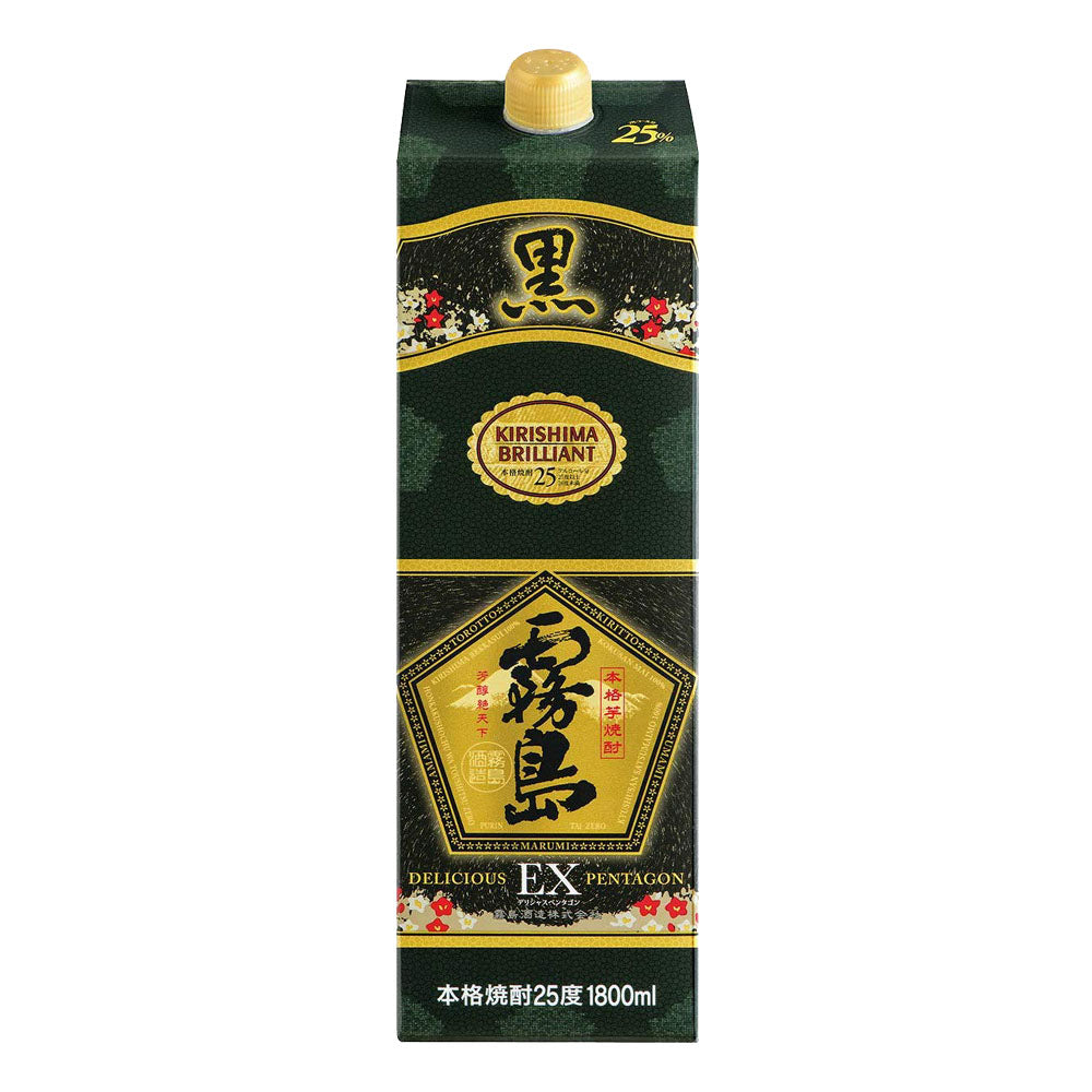 お酒 ギフト 霧島 酒造 黒霧島 EX パック 25° 1800ml