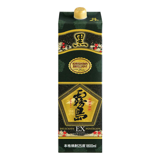 お酒 ギフト 霧島 酒造 黒霧島 EX パック 25° 1800ml